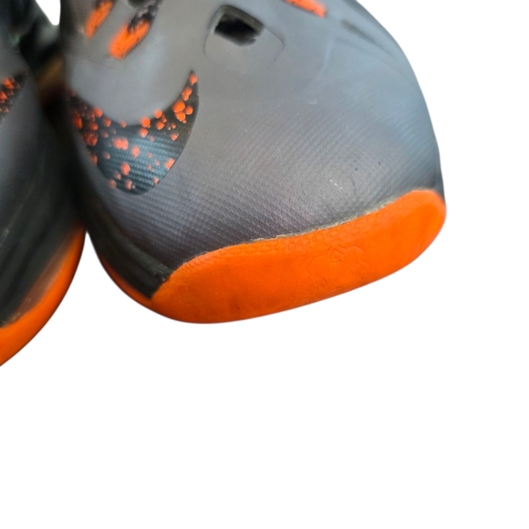 Nike LeBron X Lava 2012 541100-002 Basketball Shoes Grey/Orange Mens Size 10.5 - Picture 9 of 12